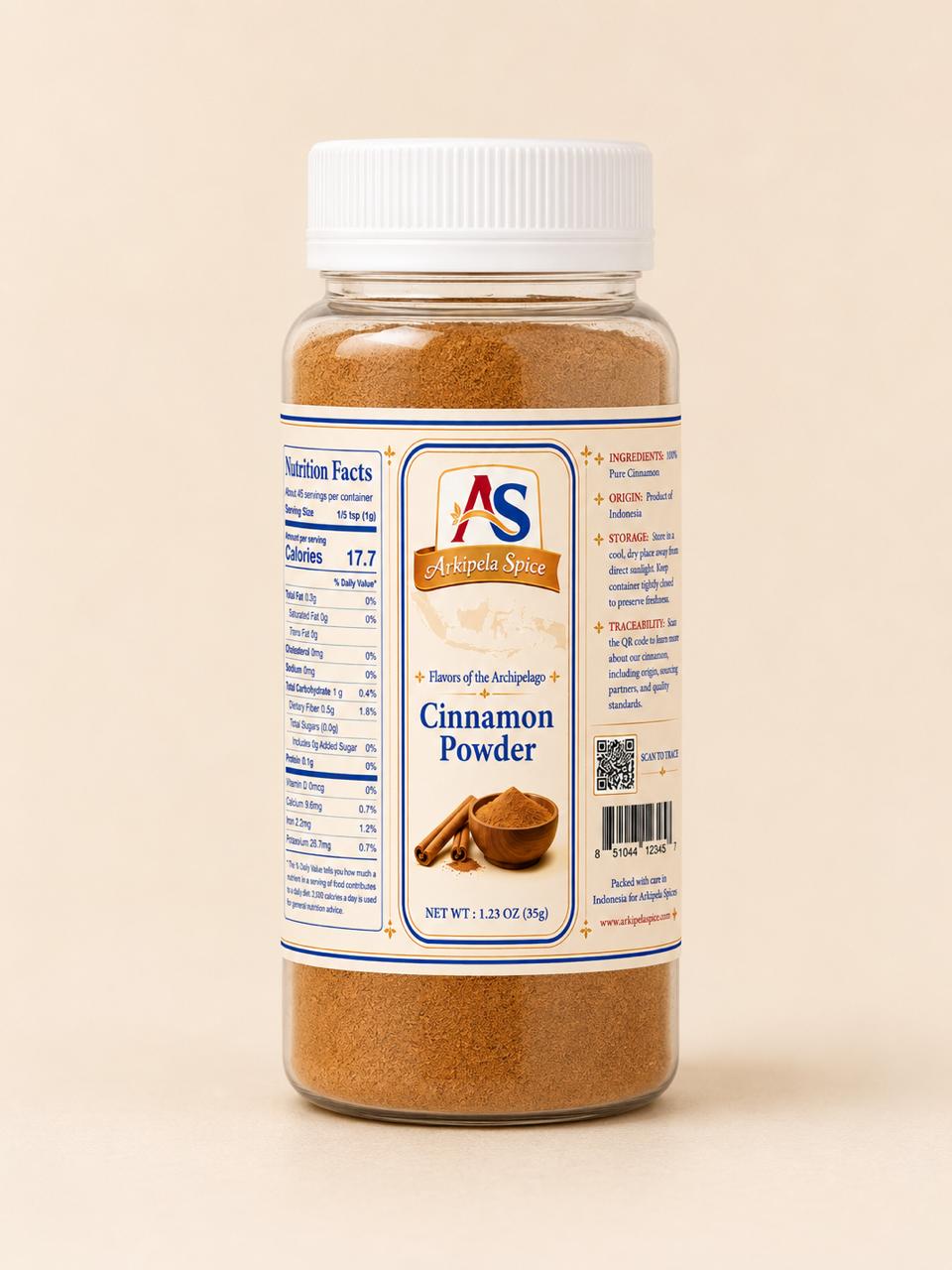 Cinnamon product with cinnamon sticks